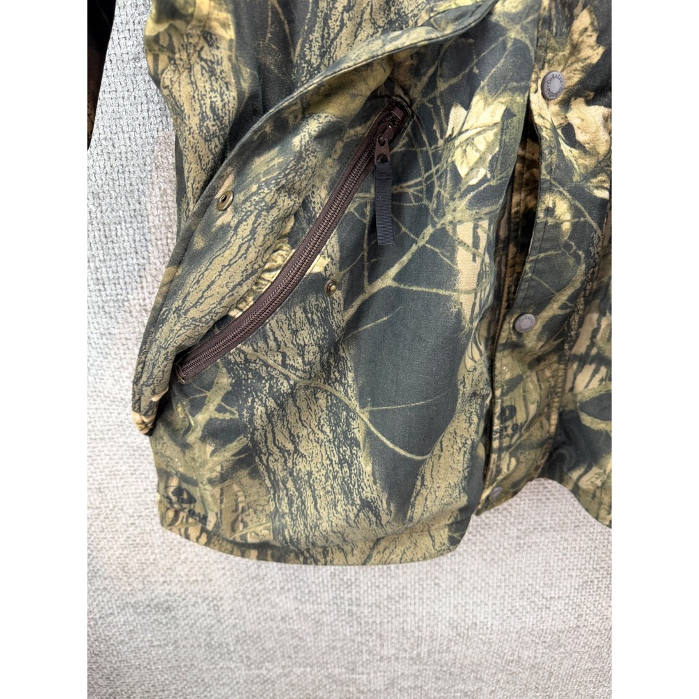 Cabelas Mens XL Mossy Oak Break Up Camo Hunting Jacket Hood Dry Plus - Picture 9 of 16